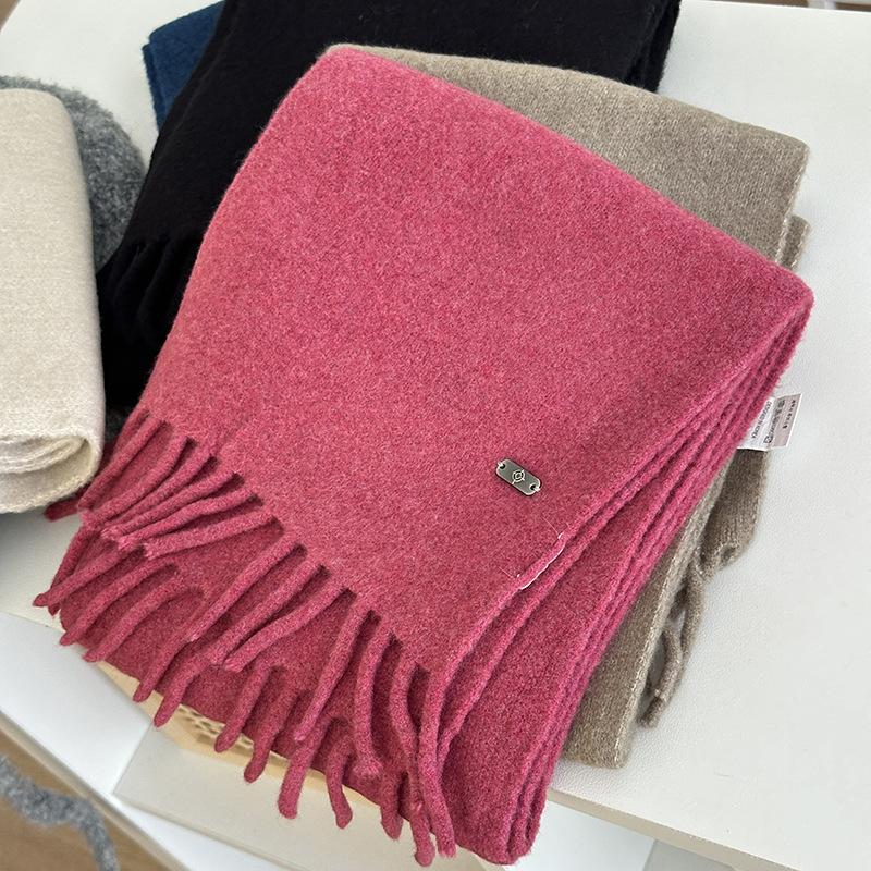 Weicher Damen-Langquastenschal für Paare Warmer Strickschal für Herbst und Winter