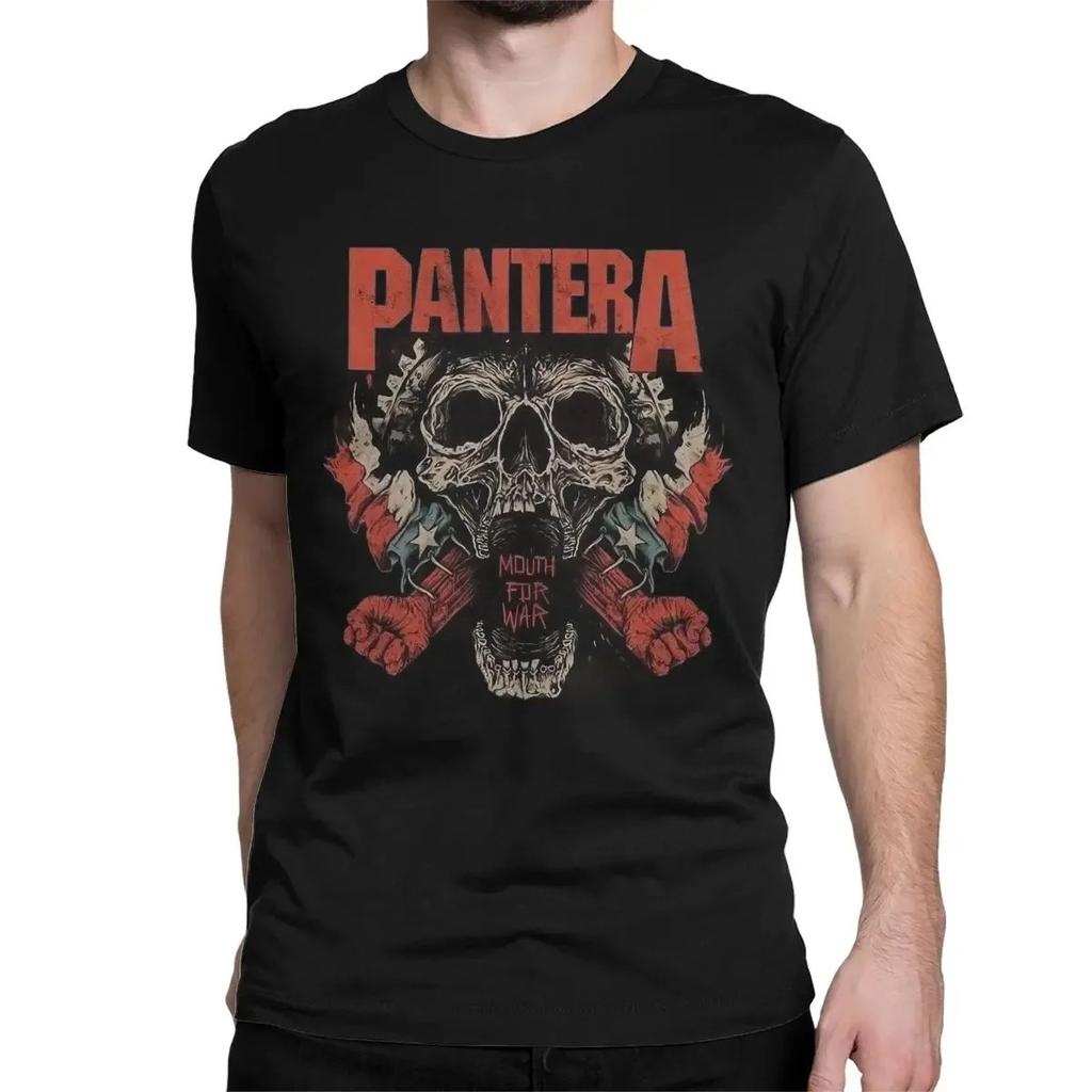 American Heavy Metal Band Pantera Poster Graphic Print Tshirt Men Women Crewneck Cotton Tee New  Harajuku Fashion Oversized Top