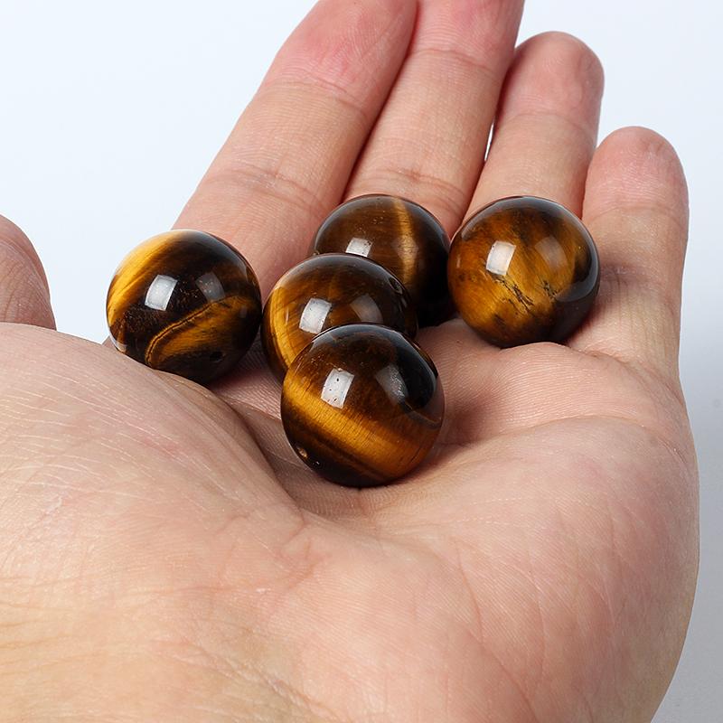 4-20mm Natural Yellow Tiger Eye Beads 5A+ Round Loose Spacer for DIY Bracelet Jewelry Making Accessories Pack of 5