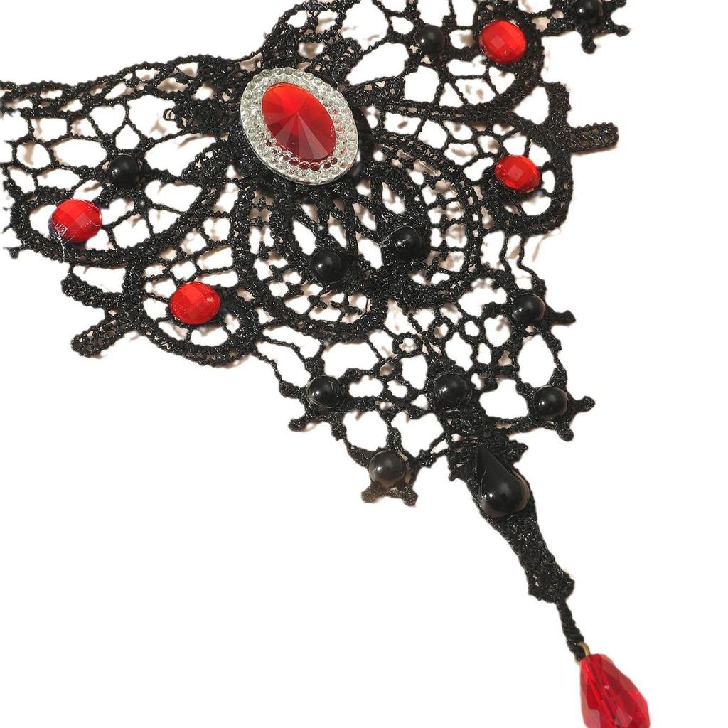 Gothic Lace Clavicle Halskette - Übertriebener Schmuck im europäischen Stil für Damen