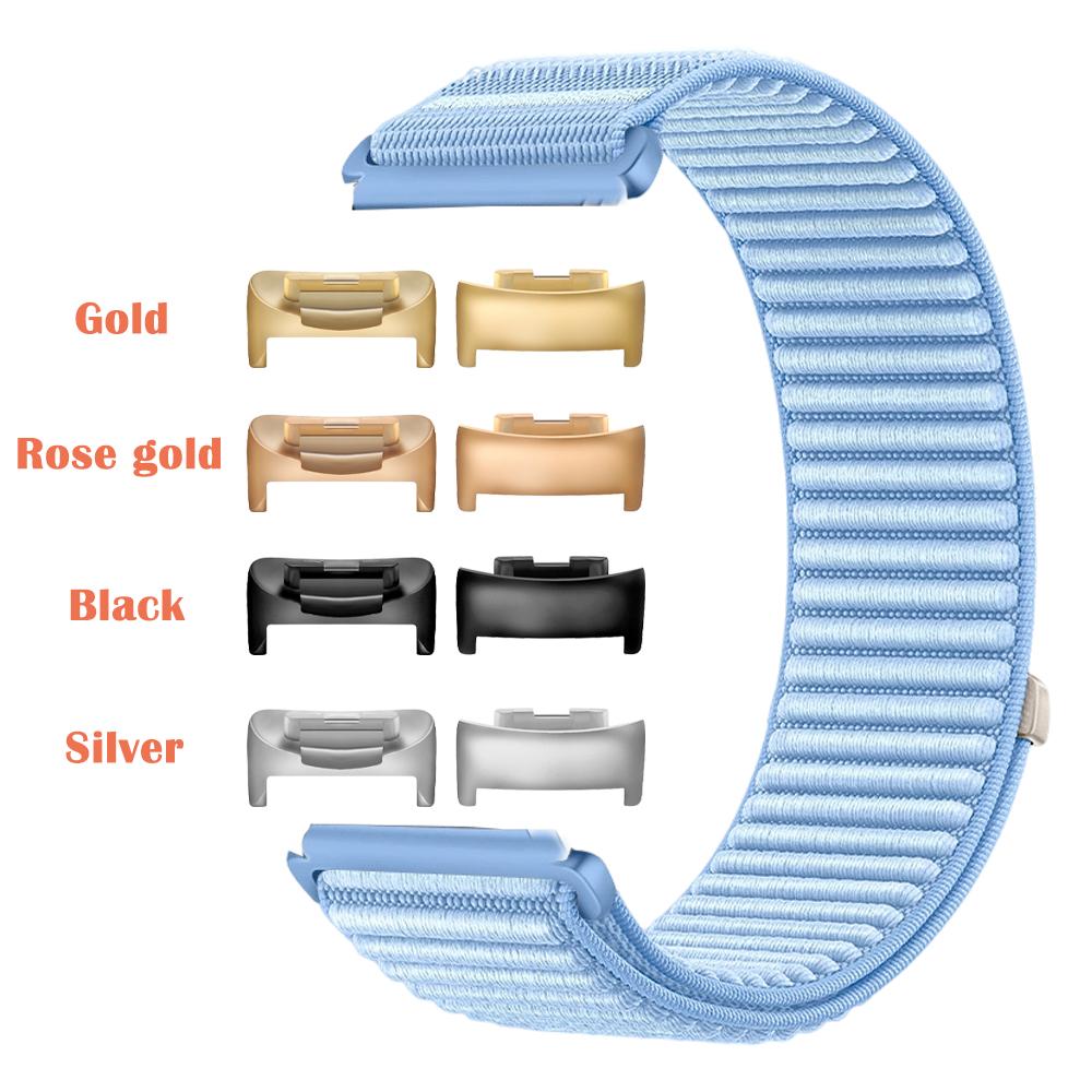 Nylon Loop Band Compatible with Fitbit Charge6 Charge5 Breathable Sport Watchband Suitable for Fitbit Charge 6 5 Women Men Band