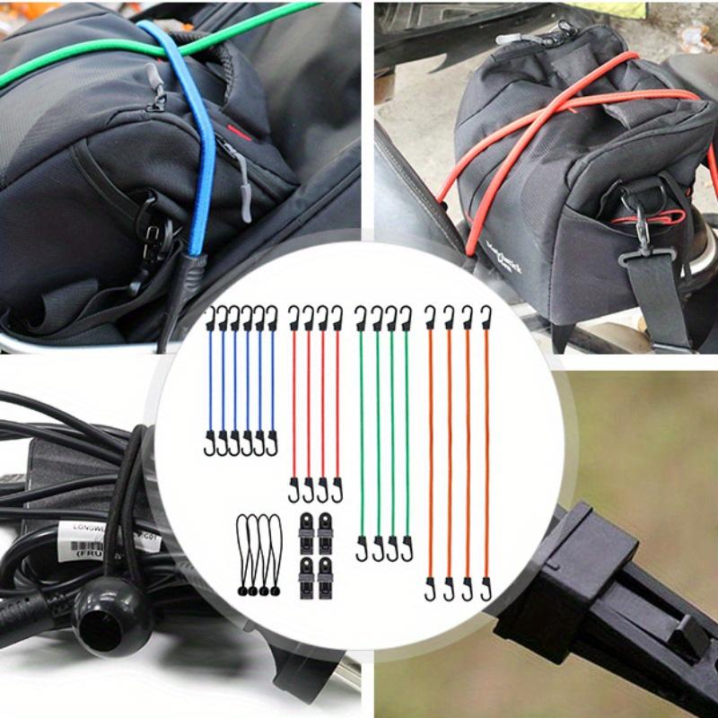 Set mit 26 hochwertigen elastischen Seilen mit Haken, Gepäckseil-Set, Spanngurte, Zeltballseil