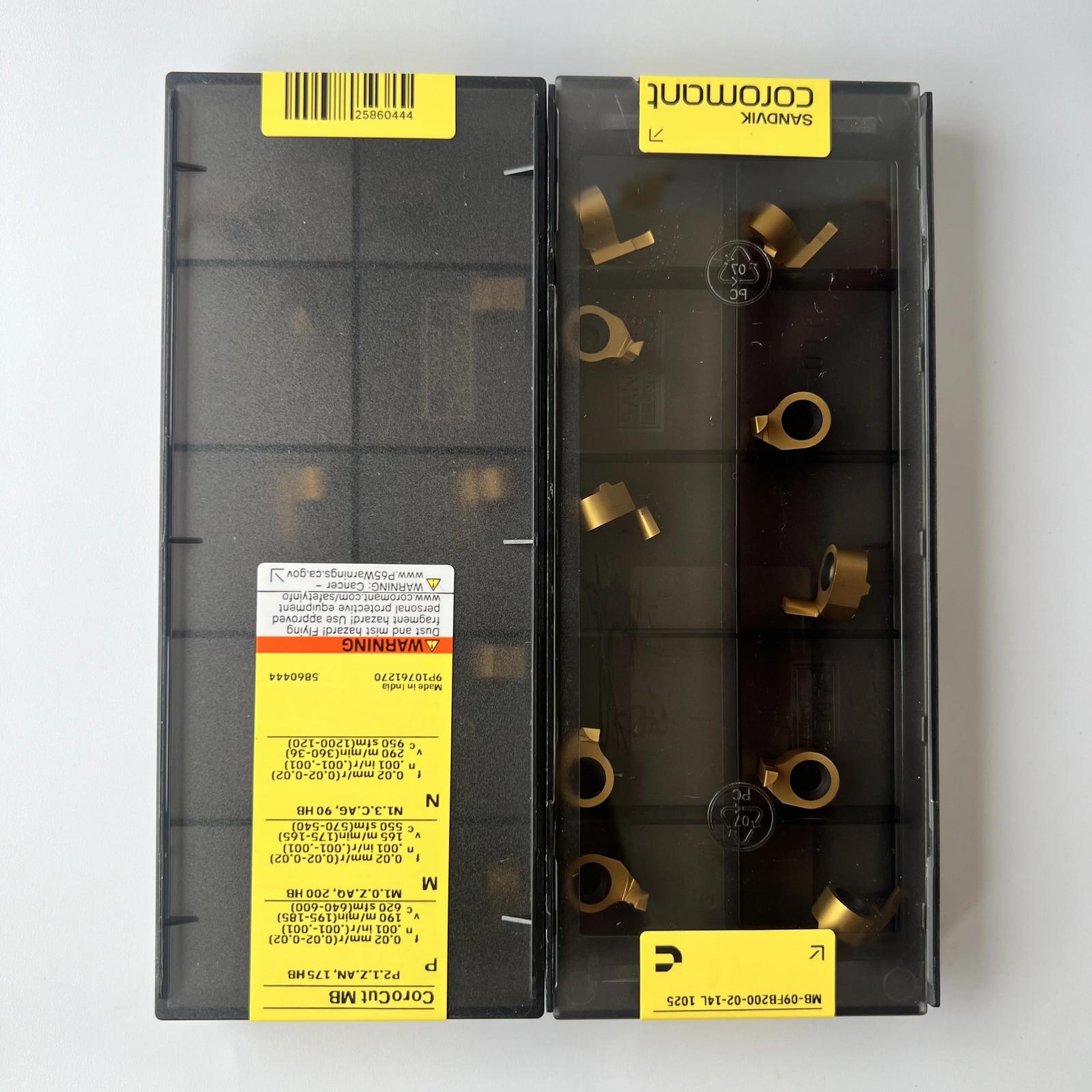 

SANDVIK / MB-09FB200-02-14L 1025 / Промислові змінні твердосплавні пластини 10 шт.