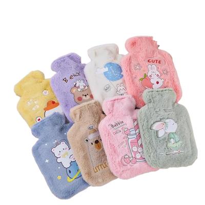 Lovely Cartoon Hand Warm Water Bottle Mini Hot Water Bottles Portable Villus Hand Warmer Girls Pocket Hand Feet Hot Water Bags