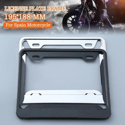 License Plate Holder Eye Catching Fit for European Motorcycle Number Plate Frame Resistant Discoloration Easy To Install 40GF