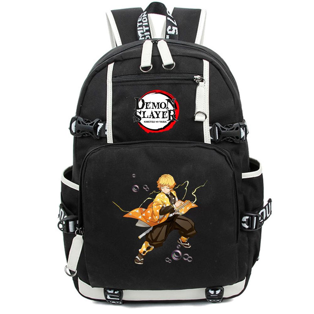 Anime Cartoon Demon Slayer Bedruckter Rucksack Große Kapazität Schultasche Laptop Unisex Studenten Schultasche Reise Outdoor Tasche