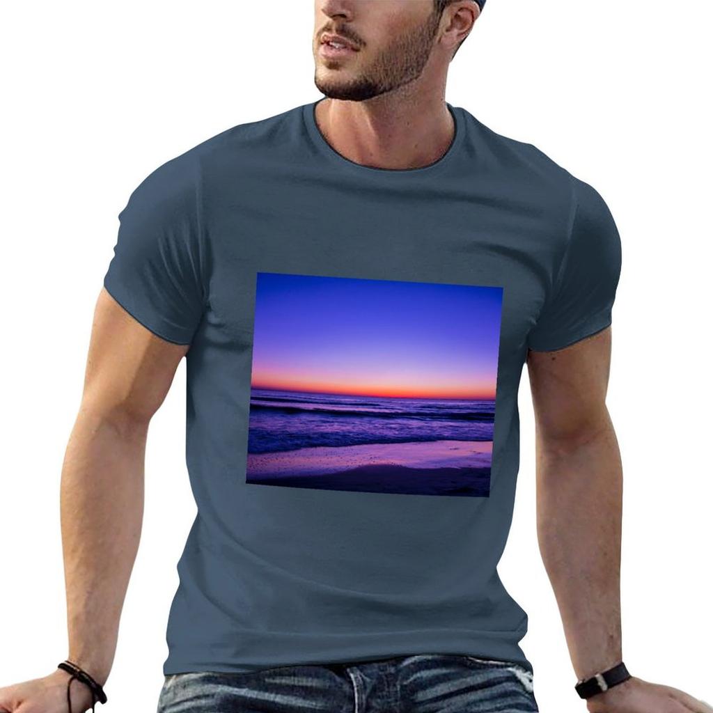 Blue Ocean Waves Tshirt Street Fashion Casual Tee Shirt