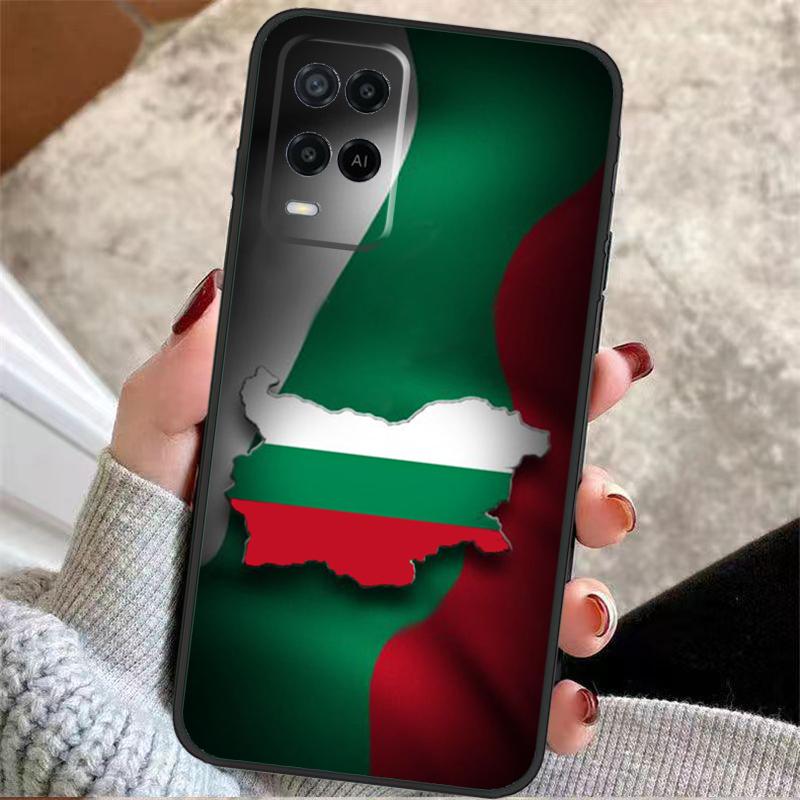 Bulgaria National Flag Case For Oppo A38 A74 A94 A54 A18 A58 A78 A98 A80 A60 A40 A96 A76 A16 A15 A17 A57 A77 A5 Pro