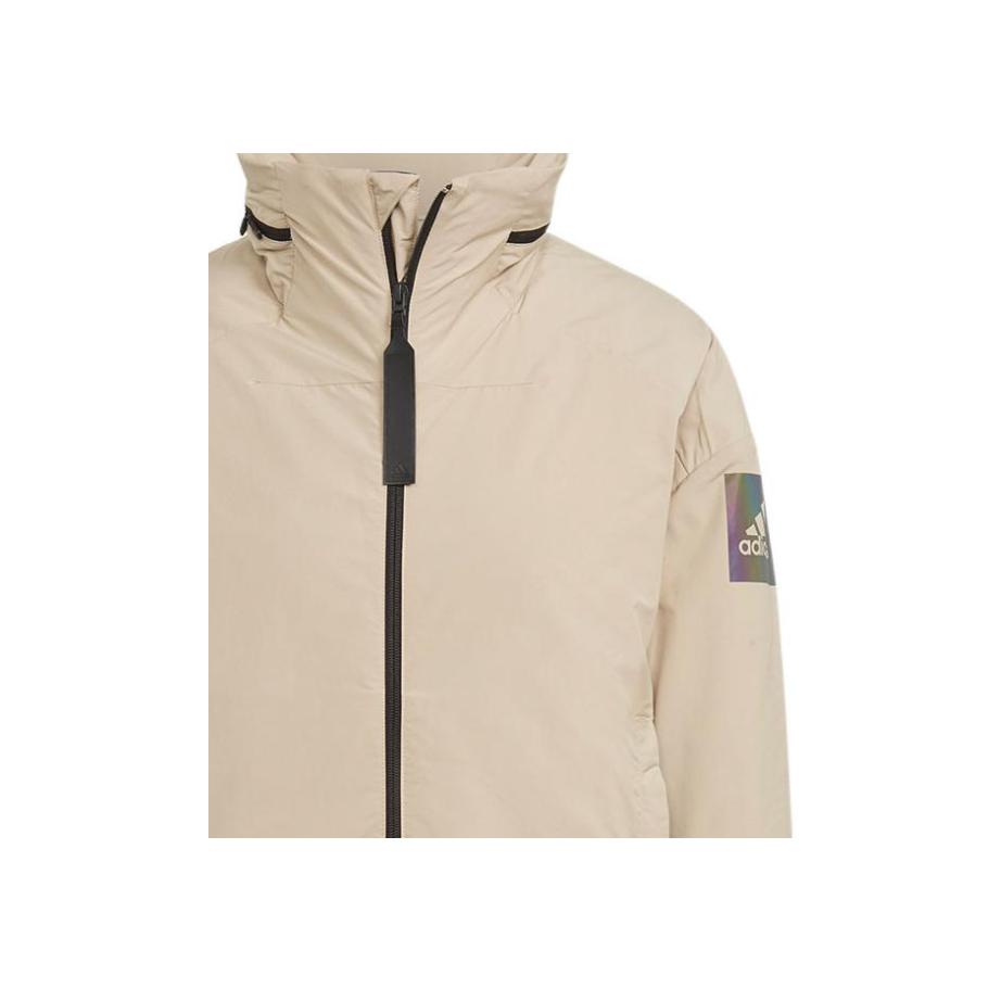 Adidas Myshelter Windproof Solid Color Sports Jacket Women Jacket Khaki GR0597