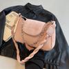 Chain gentle texture small bag women's spring new versatile ins shoulder armpit bag small square bag Korean version