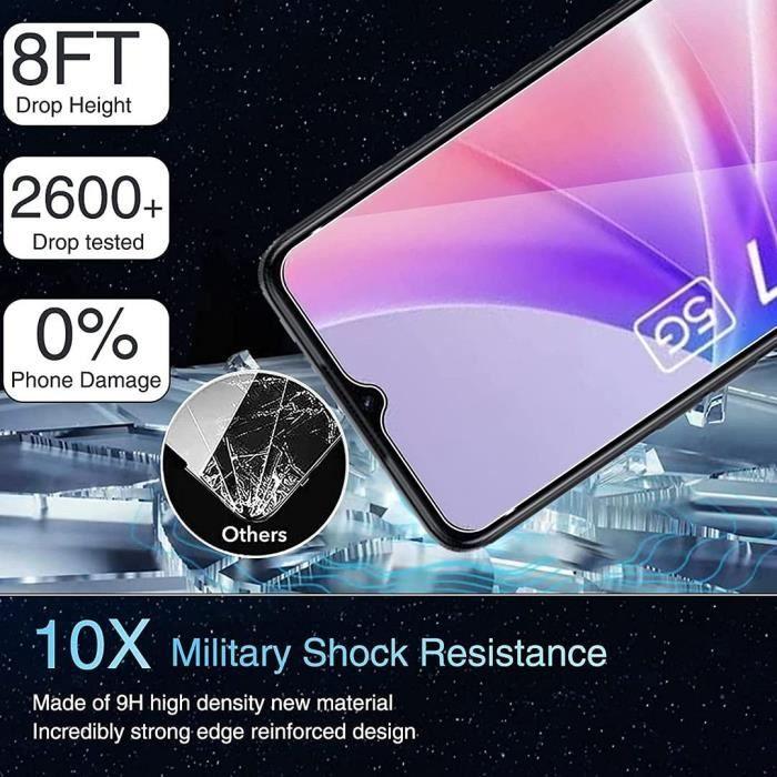 [3 pièces] Verre Trempé pour OPPO A53s 5G - E.F.CONNECTION - Protection d'Ecran