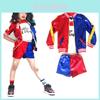 Costum Uimitor de Halloween pentru Fete cu Design Harley Quinn din Suicide Squad Pentru Copii