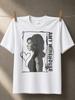 Amy Winehouse Profile Heart And Portrait Handdrawn Heart Rough Border And Soulful Music Mood Unisex Unisex All Tshirt