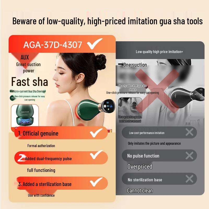 Rechargeable Electric Gua Sha & Cupping Device CN Plug (adapter Included)