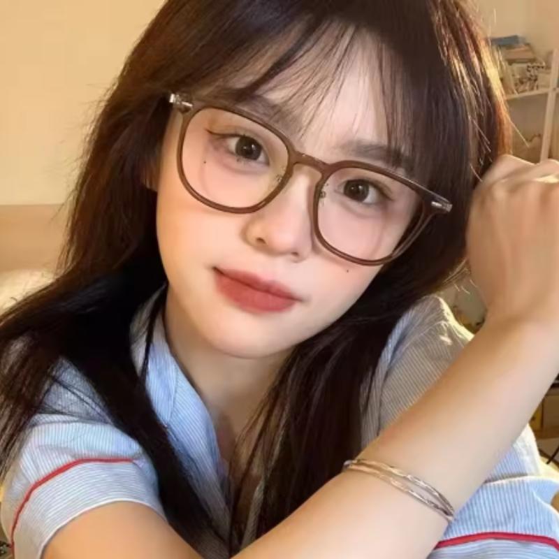 Round Glasses Frame Myopia Women Prescription Eyeglasses Anti-blue Light Ultra-light TR90 Fashion Eyewears