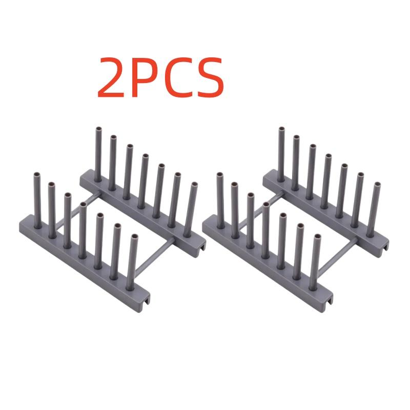 2 PCS Modern Design  Dish Drainer Rack Kitchen Plates Holder Drying Organizer Plates Display Shelf Pot Lid Storage Stand Plate