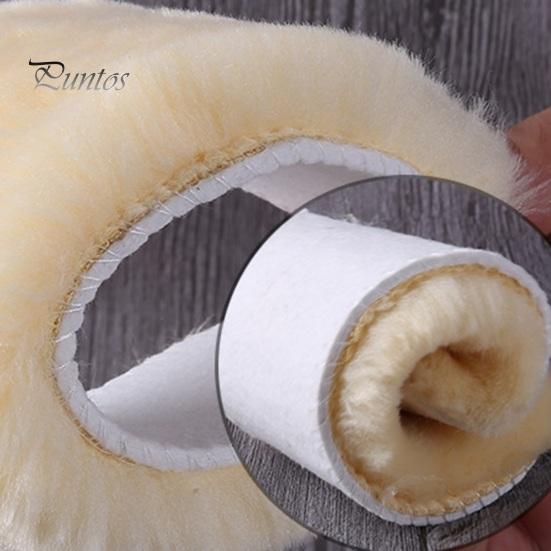 Wool Blend Insole 2 Pairs Shoe Insert Fall Winter Warm Thick Fuzzy Warmth Enhancing Soft Cushioning Men Women Snow Boot Inner Sole Foot Pad Plush