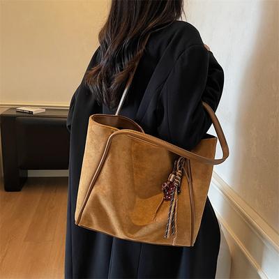 Damentasche mit großem Fassungsvermögen, neue Retro-einfache Schultertasche mit Texturklasse, Freizeit-Pendler-Tragetasche