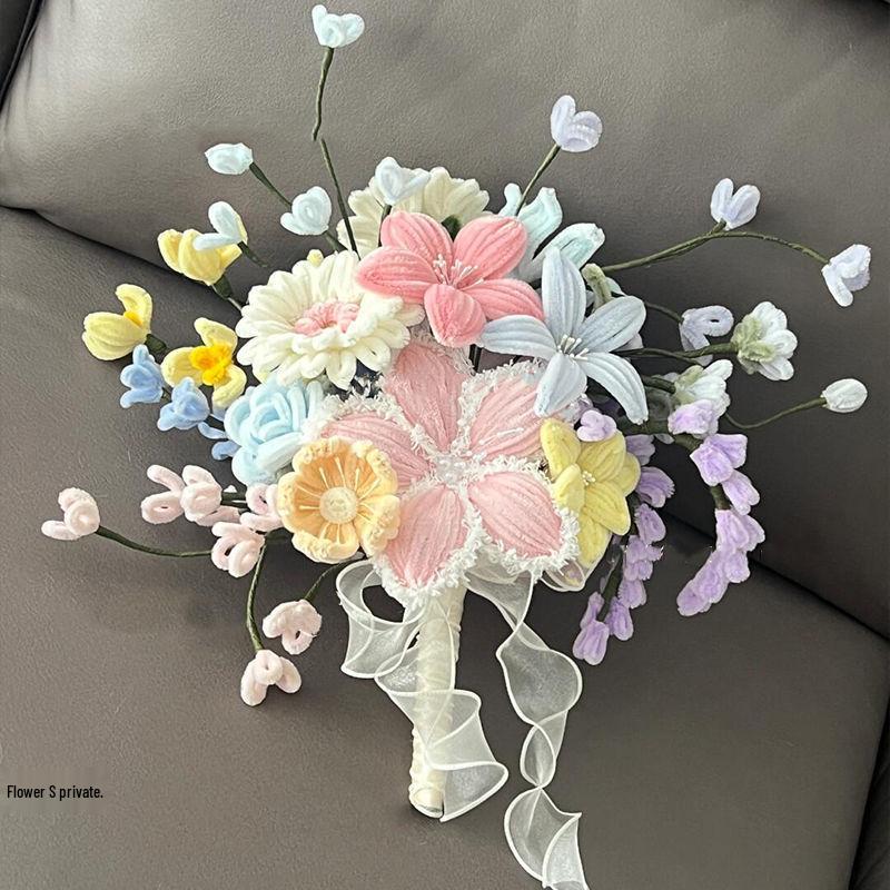 

Креативный набор для создания букета из синельной проволоки своими руками в подарок для лучшей подруги