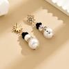 Stylish Christmas Snowflake Earrings with Tassels and Colorful Print Snowman Design, for Teenager