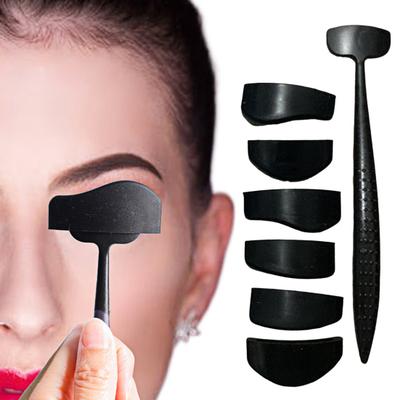 1 Set 6-in-1 Eyeshadow Crease Line Kit Portable Travel Eyeshadow Crease Stamp Cut Crease Creation Beginner-Friendly Professional Eye Makeup Tools
