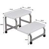 JINGGENG Stainless Steel Medical Examination Step Stool