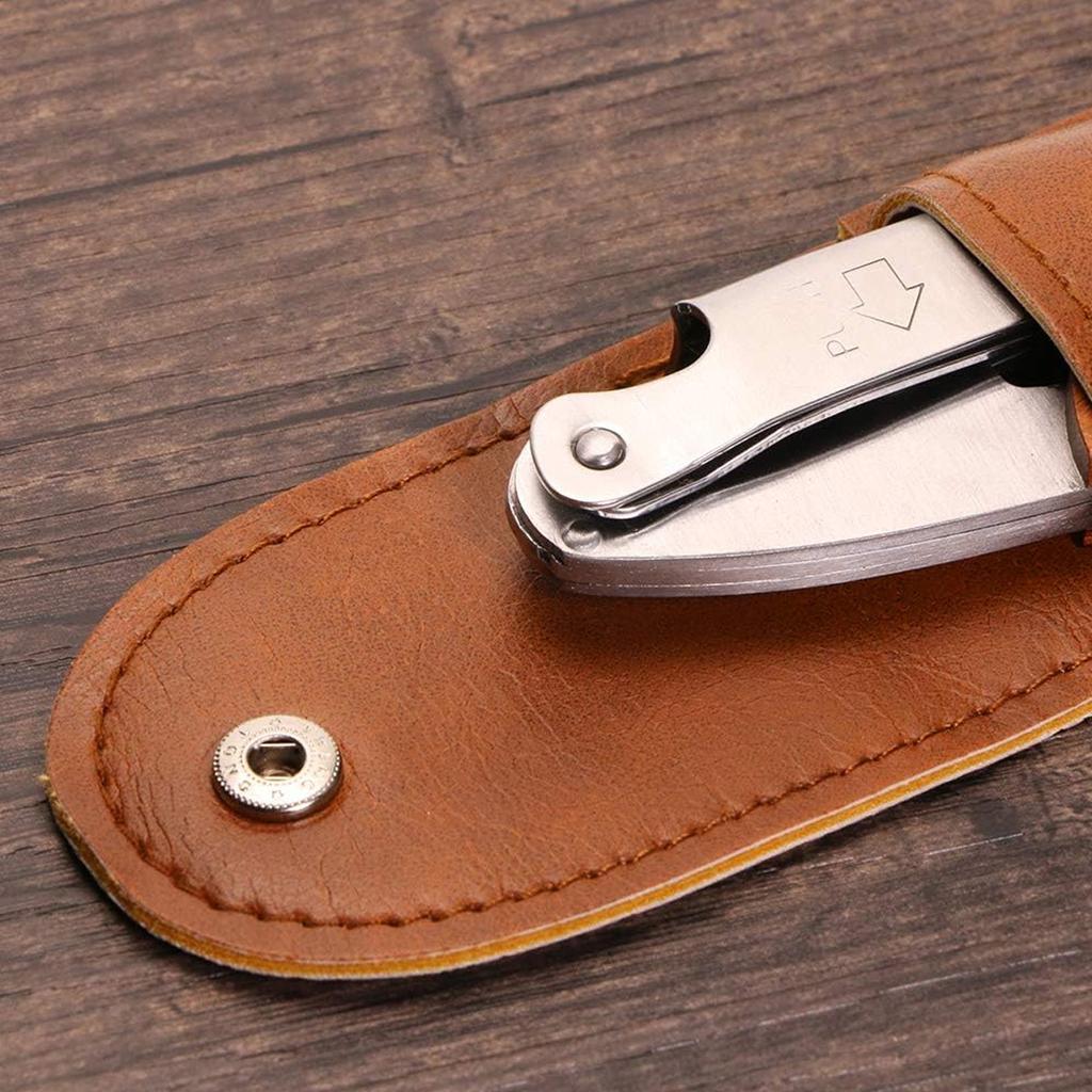1/2/4 Pak Wijnflesopener Leerhoes, Opvouwbare Wijnopener Tas, Wijnmes Hoes, Flesopener Holster Kleine Leren Tas