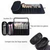 Travel-Friendly Makeup Brush Roll Up Pouch Organizer for Cosmetic Tools, Holds 20+ Brushes, Portable Bag for Women (Case Only)