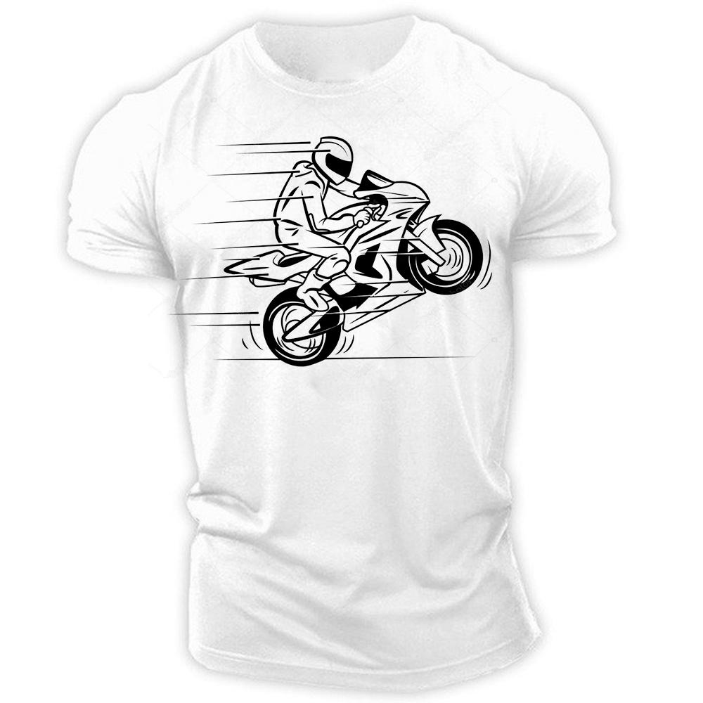 

Спорт и отдых Street Harajuku Молодежная летняя мужская футболка с круглым вырезом и короткими рукавами, мотоциклетная мужская футболка с 2D принтом