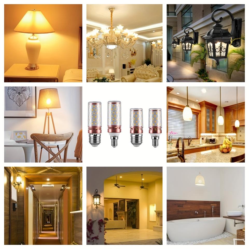 6 Stück LED Maislampe 3W 6W 9W 12W 15W 220V 110V Starkes Licht 3000K 4000K 6000K E27 E14 Lampenfassung Heim Notbeleuchtung