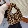 Mini Plush Underarm Bag Fluffy Tote Bag Casual Shoulder Bag  Girl