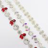 5Yards Rhinestone Chain Trim Shining Crystal Diamond Accessories DIY Craft Gift Flower Shape Decoration Diamond Metal Chains