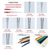 1Roll of  Clear 3:1 Heat Shrink Tube With Double Wall Glue Tube Diameter 1.6/2.4/3.2/4.8/6.4/7.9/9.5/12.7/15.4/19.1/25.4/30