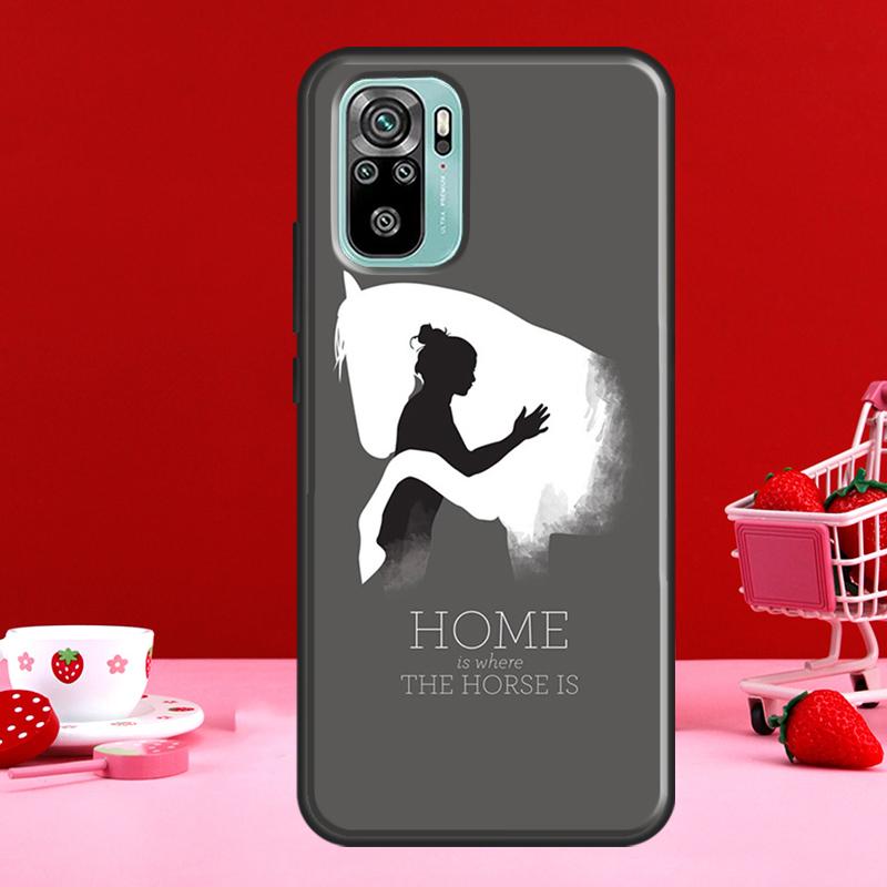 

Home Is Where The Horse Is для Xiaomi Redmi Note 8 9 10 11 Pro Note 10S 9S 11S Чохол для Redmi 9 10 9T 9A 9C Coque Redmi Note 10 5G
