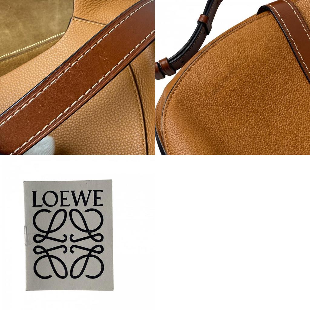 Used LOEWEShoulder Bag Brown Leather Women