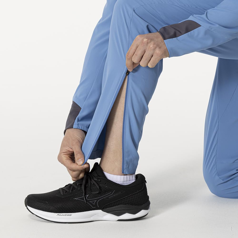 Mizuno Training Wear Stretch Cross Pants, Jersey, Player-Specific, MUGEN Color, 32MDB503, Parisian Blue