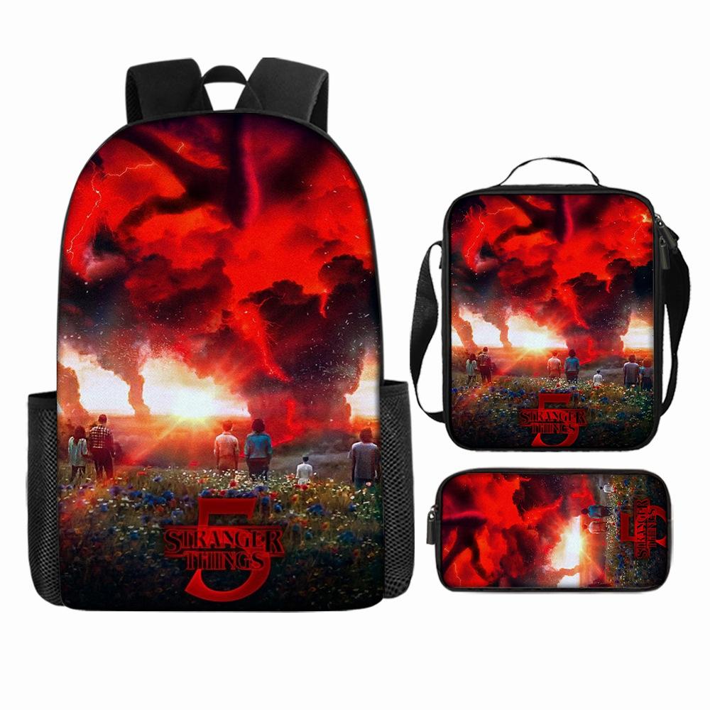 Stranger Things5 Rucsac pentru copii+geantă de umăr+etui pentru creioane KTB