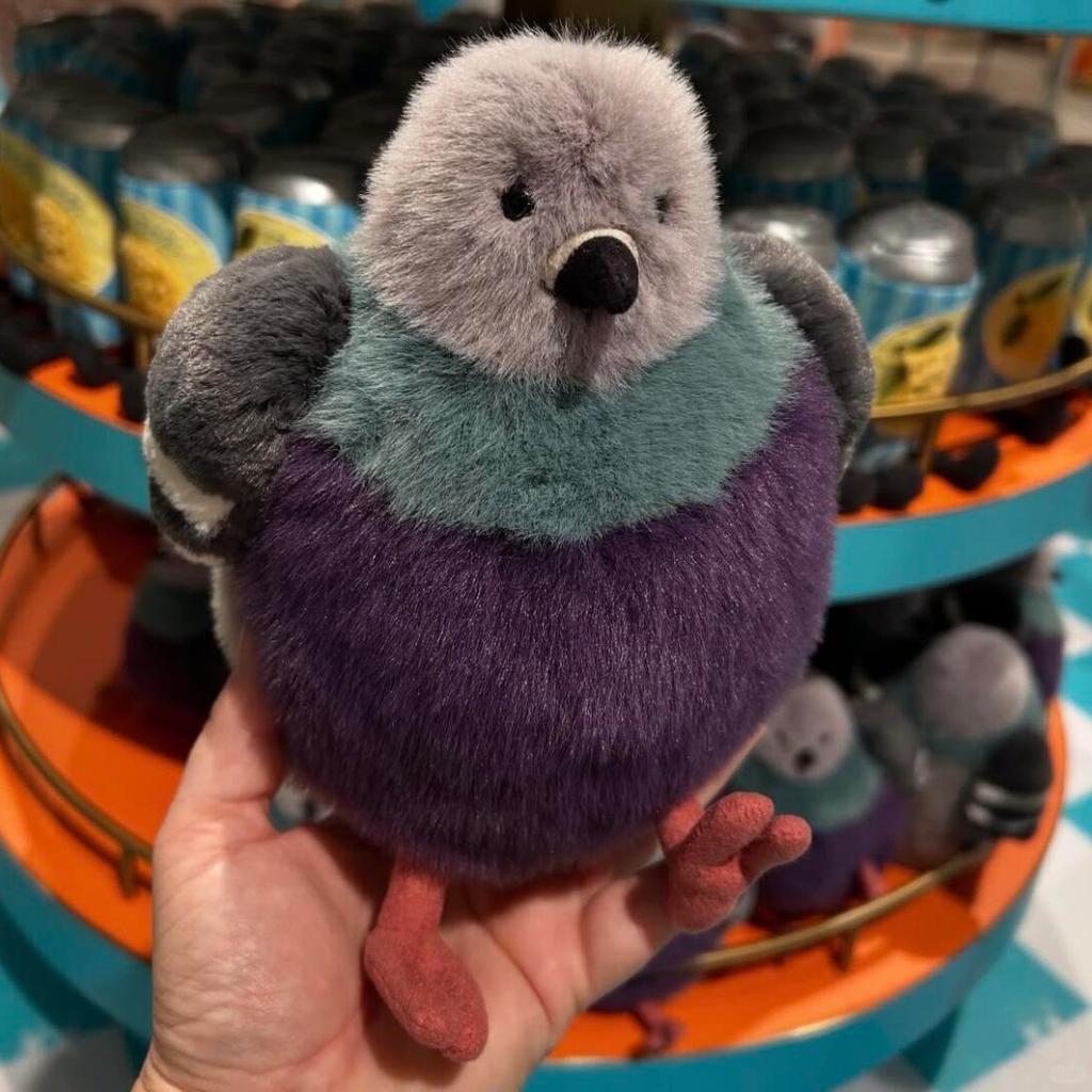 Kawaii Fat Pigeon Plush Toy Cartoon Cuddly Bird Doll Xmas Gift Doll Adorably Stuffed Animal Birthday Gifts Girl