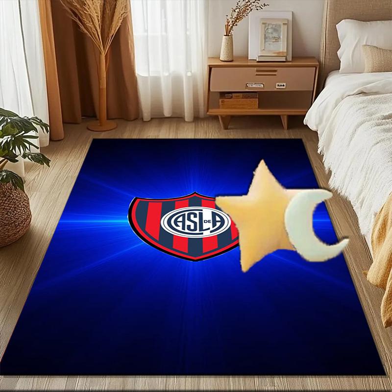 Club Atletico San Lorenzo Rug Game Carpet, Floor Mat for Bedroom Living Room Entryway Rug, Home Decor Idea Gift for Christmas birthday