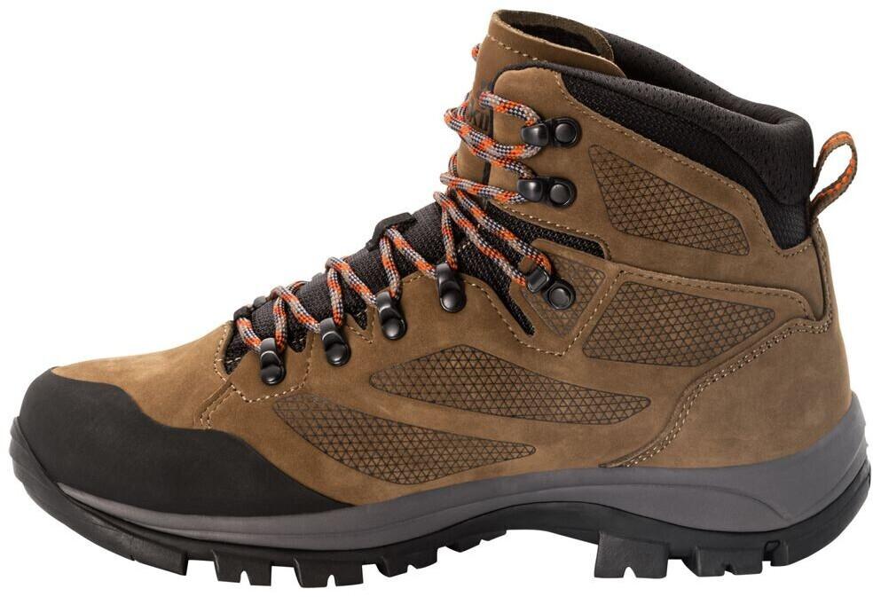 Men's Trekking Boots Jack Wolfskin Rebellion Texapore Mid M Men Rebellion Texapore Mid Brown Red
