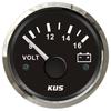 KUS Car Truck Boat 52mm 8-16V Display Voltmeters Pointer Voltage Gauges Marine 18-32V Volt Meters with Yellow or Red Backlight
