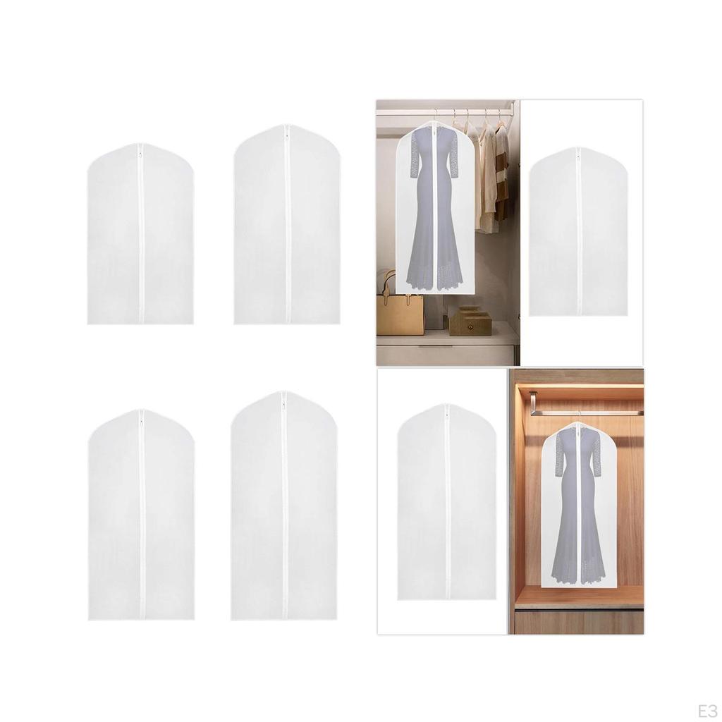 Clear Garment Cover for Closet Organization and Dust Protection
