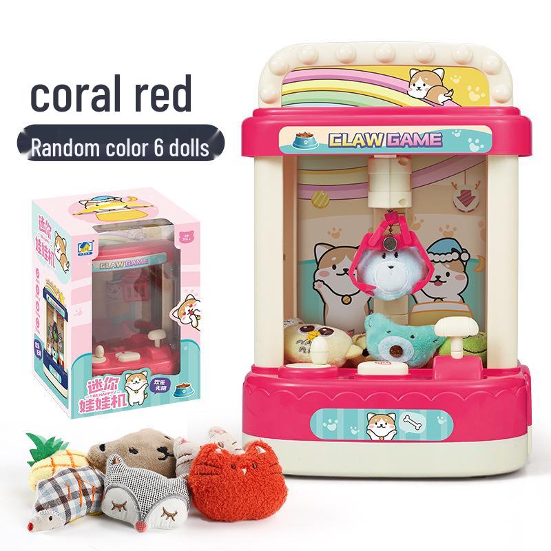 Mini Claw Machine for Kids - Plush Toy Grabber & Gashapon Playhouse Gift