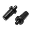 36Pcs Black Plastic Shutter Connector Parts Spring Loaded Pin Set for Blind Hardware Repair Furniture Door Damper Replacement and Quiet Daily Use