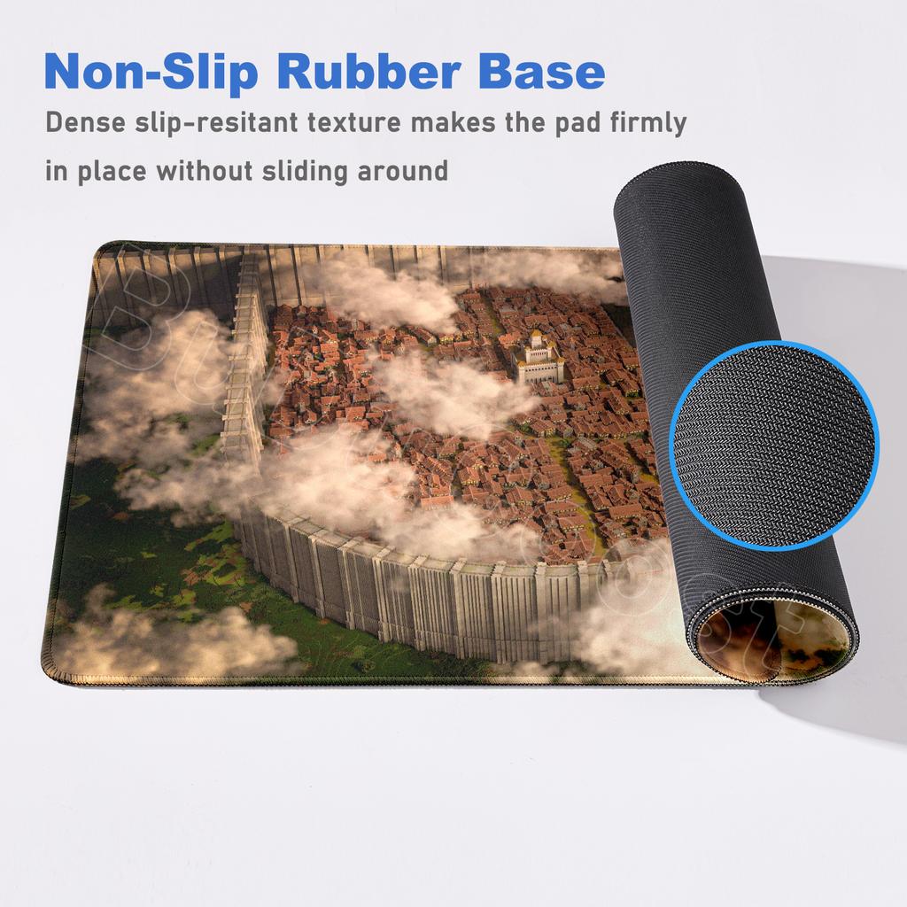 Selected 30 Anime Wallpapers Anime Attack On Titan Mouse Pad Non-slip Game Mousepad XXL Locking Edge PC Laptop Keyboard Desk Mat