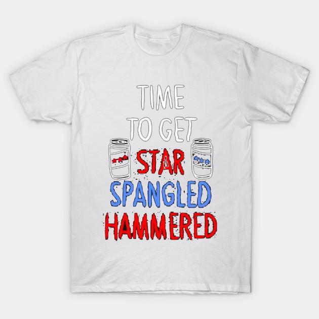 

T Shirt Women Time To Get Star Spangled Hammered T Shirts Harajuku Print Kawaii Tshirt Summer Short Sleeve Female T-Shirt Top Tee