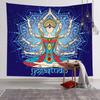 Lotus Buddha Spiritual Tapestry Psychedelic Wall Hanging for Yoga Meditation Room Bedroom Dorm College Home Decor