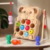 Magnetisches Angelspielzeug für Kinder Holz-Puzzle-Brettspielspielzeug Lernspielzeug Eltern-Kind-Handgeschicklichkeits-Aktivitätsspielzeug