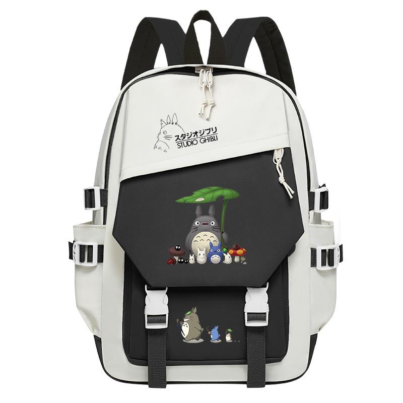 Totoro Dorado cute cartoon peripheral children's school bag spine care primary and secondary school backpack