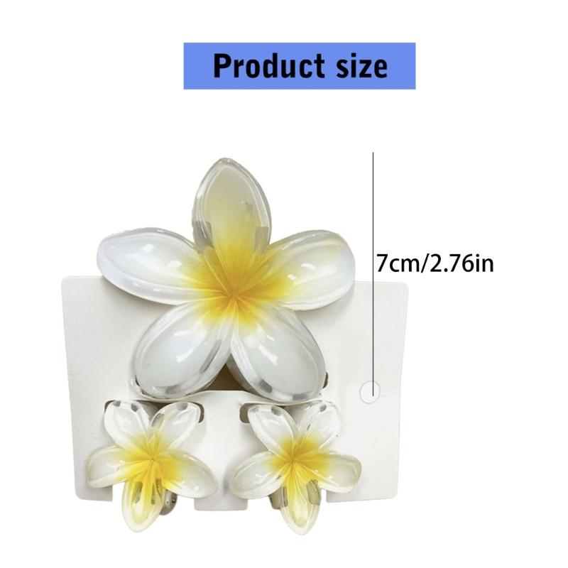 Bunte Gradienten Haarklammer Set Süße Blume Haarklammer Damen Stilvolle Haarspange für Damen und Mädchen Strand Accessoires